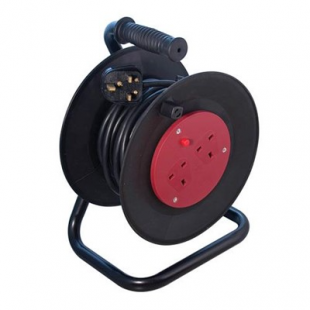 25Mtr Cable Extension Reel with 2 x 13A Outlets 240V